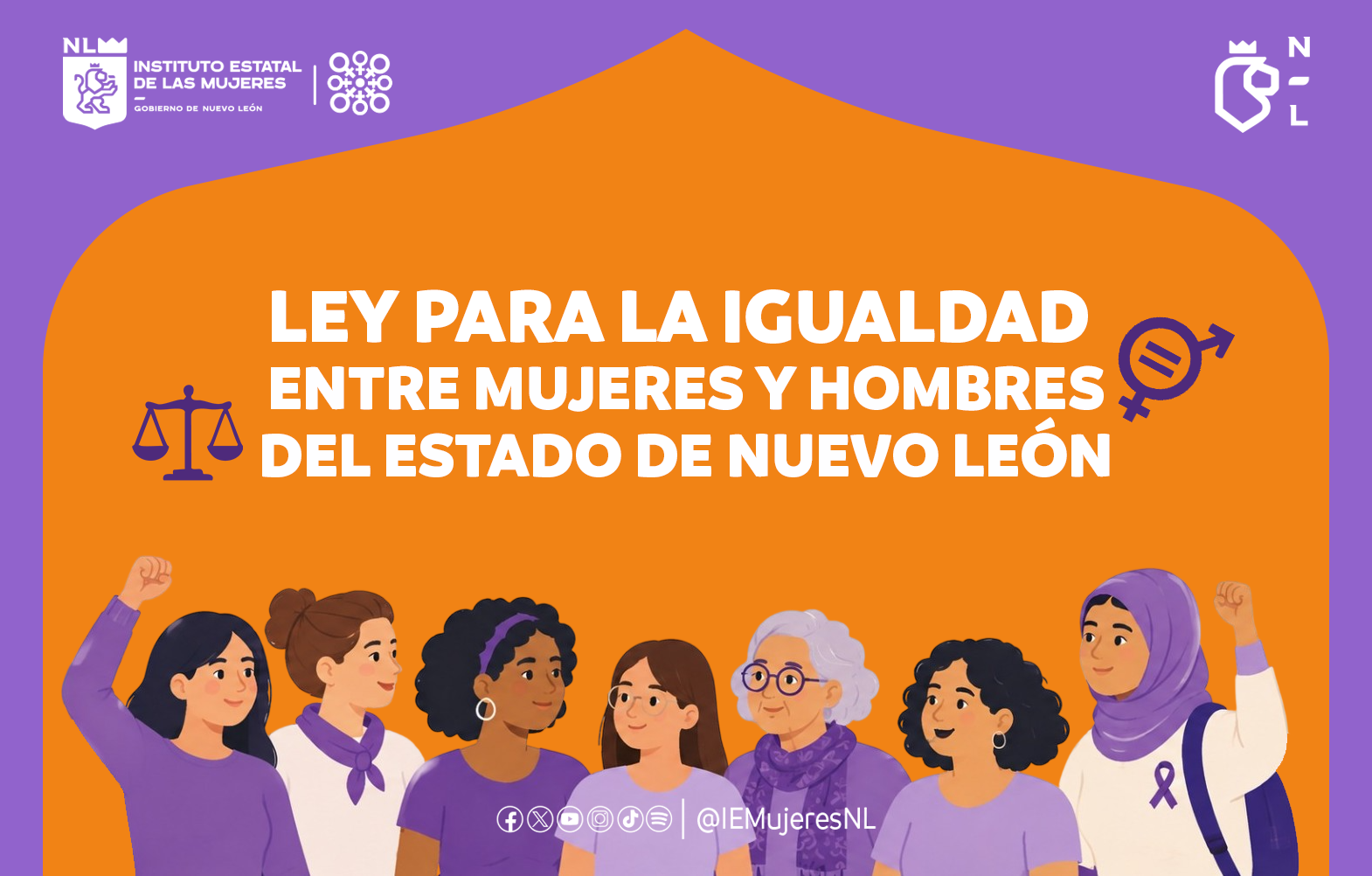 Portada de 10.- LEY PARA LA IGUALDAD ENTRE MUJERES Y HOMBRES DEL ESTADO DE NUEVO LEÓN